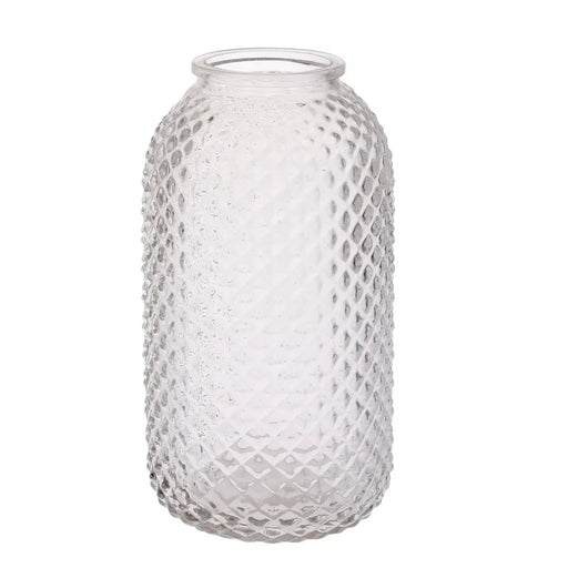 Stadio Glass Vase - Clear - H19.5 x 10.5cm
