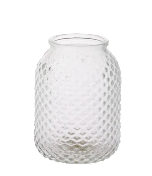 Lola Glass Vase -  Clear - H12 x Dia 8.5cm