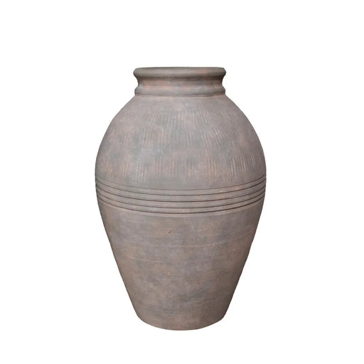 Antique Green Terracotta Olive Pot - H29.5 x Dia28.5cm