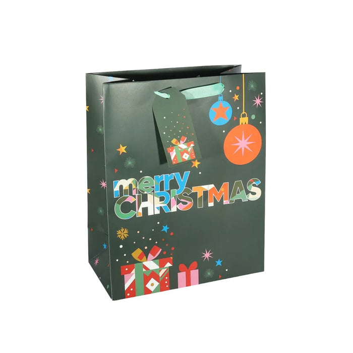 Gift Bag Merry Christmas L -33x26.5cm