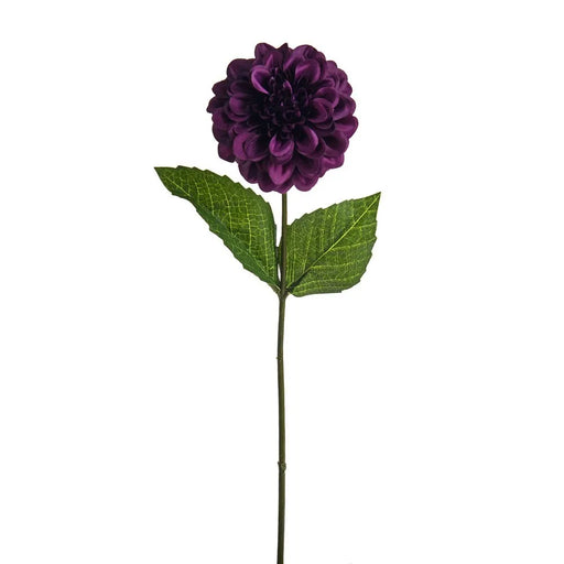Zinnia Flower Stem x 46cm long - Purple