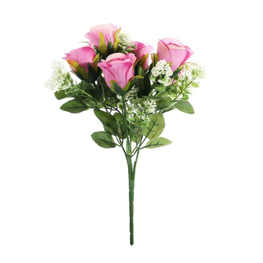 Rose Bunch - Pink - 6 Heads