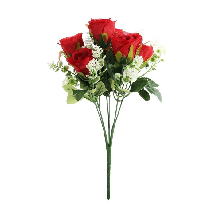 Rose Bunch - Red - 6 Heads