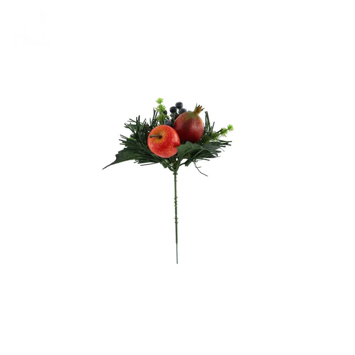 Christmas Pick - Cone and Apple - 23cm