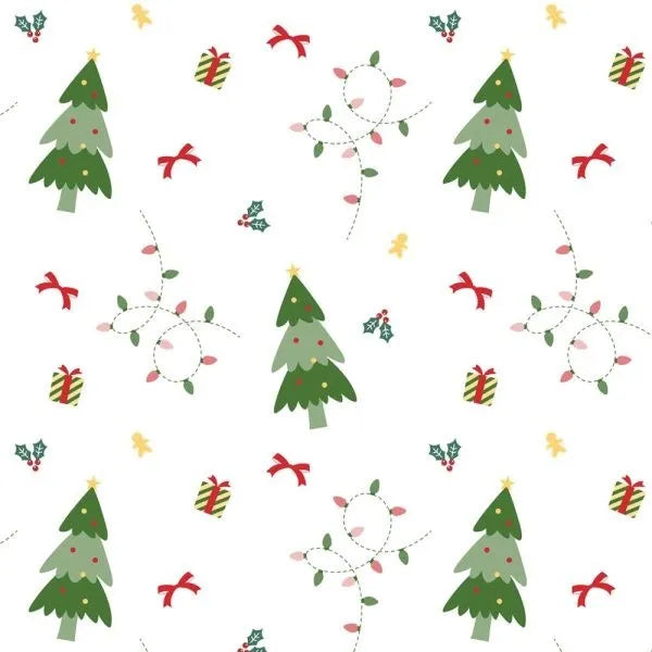 Christmas Tree Fun Frosted Cellophane