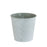 Lilly White/Grey Check Zinc Bucket