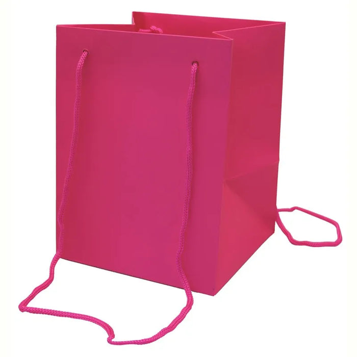 Flower Bag With Rope Handle x 10 - Cerise