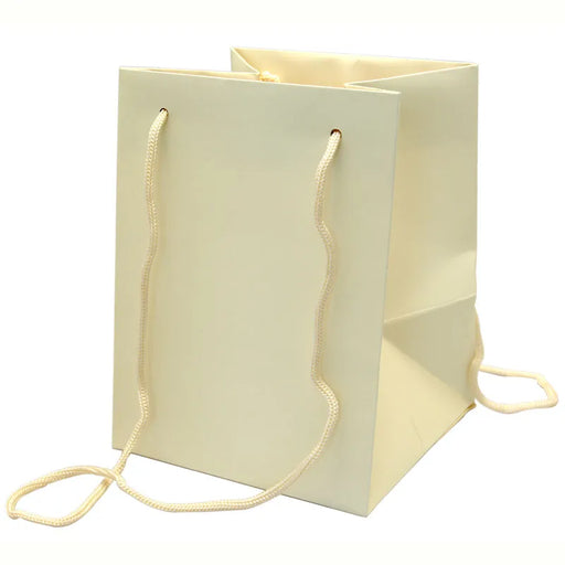 Flower Bag With Rope Handle x 10 - Ivory