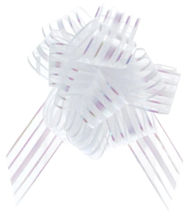 Organza Pull Bow x 31mm - White