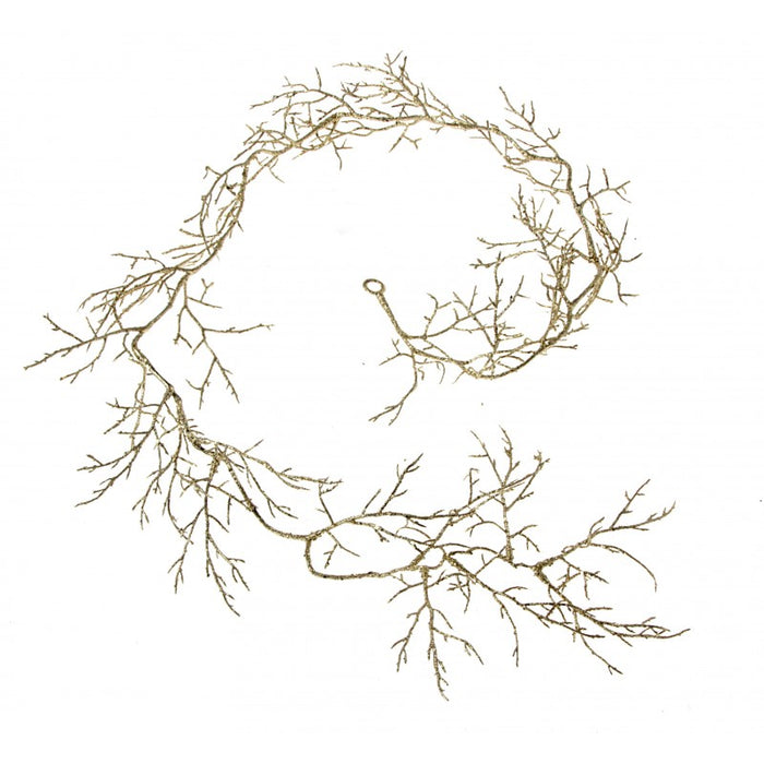 Glittered Twig Garland -130cm long- Gold 
