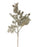 78cm Glittered Fern Spray & Mini Pine Cones - Champagne Gold