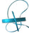 3mm x 50m Double Faced Satin Ribbon - Turquoise