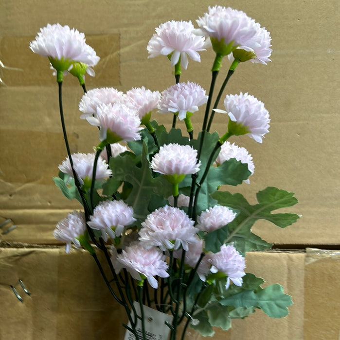 Dainty Carnation Flower Spray x 43cm - Light Pink