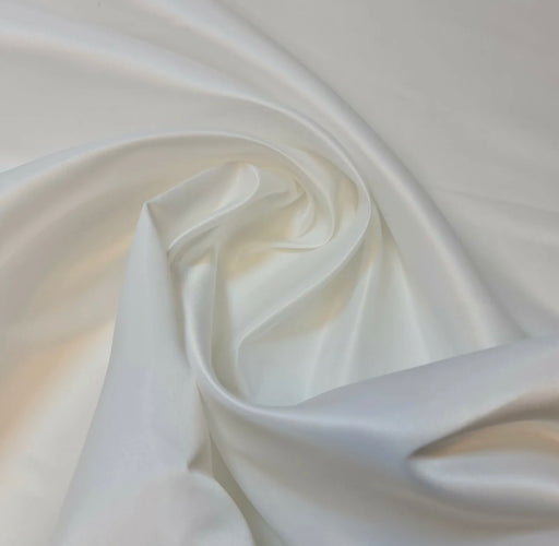 1 metre Ivory Duchess Satin 100% Polyester Fabric 150cm Width