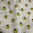 1M 100% Cotton Poplin Ivory Continuous Bees Fabric x 112cm / 44"