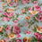 1 Metre Chic Roses on Blue Polycotton Fabric x 110cm / 43"