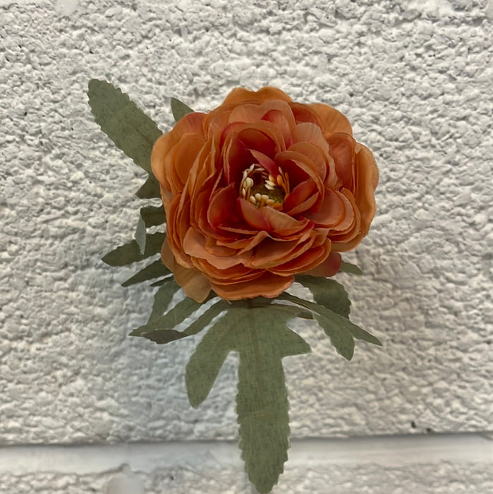Single Stem Ranunculus Pick x 26cm - Orange