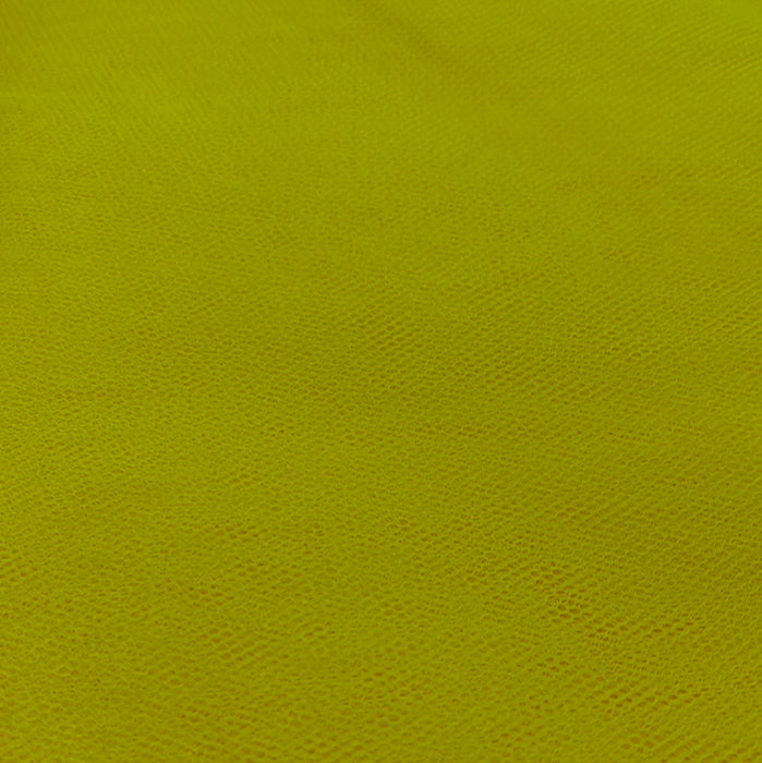 1 Metre Flare Free Dress Net Fabric x 132cm - Bright Yellow