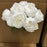 9 Head Pure White  Peony Flower Bush x 40cm