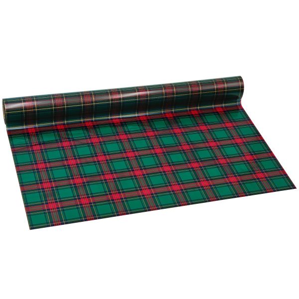 Green Tartan  Cellophane 80m x 80cm