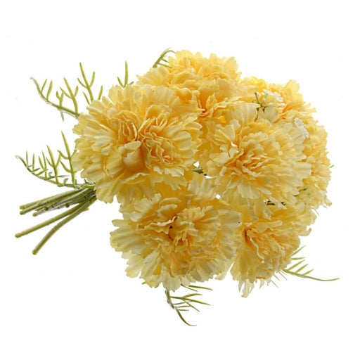 Carnation Flower Bouquet x 37cm - Yellow
