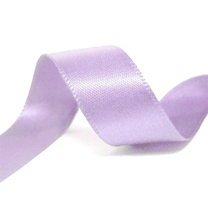 10mm x 20m Double Faced Lavender Satin Ribbon