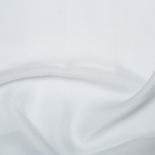 1 Metre Chiffon Cationic Fabric x 145cm - White