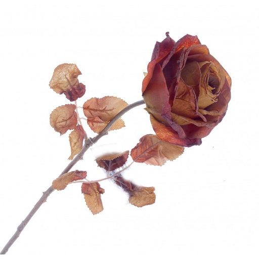 Single Autumn Rose - Pink - 67cm long