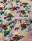 1M Pink Polycotton Floral Fabric x 112cm - Roses on Dotty Background
