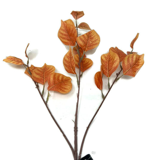78cm Leaf Spray - Orange/Light Brown