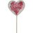 Happy Valentines Wooden Heart Pick 30cm - Pack of 12