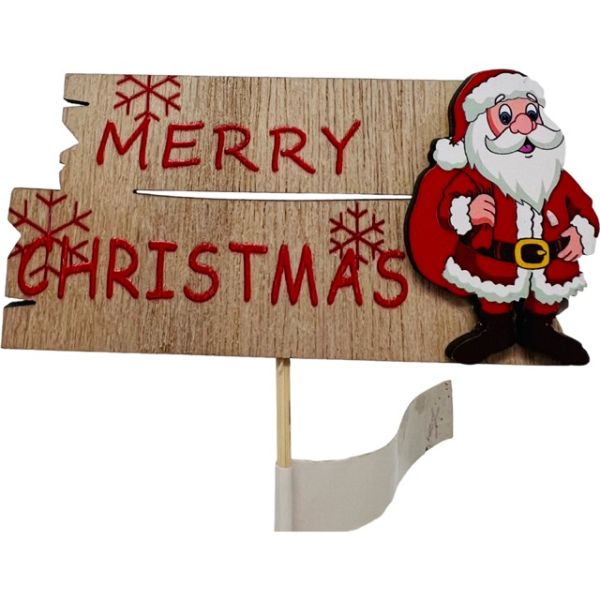 Merry Christmas Santa Pick x 12
