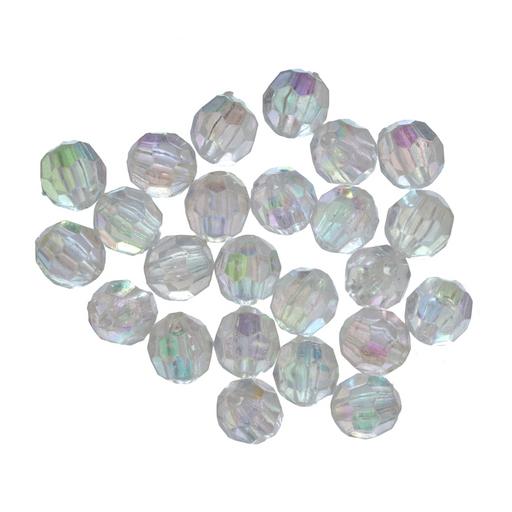 8mm Faceted beads, approx 20 per Pack