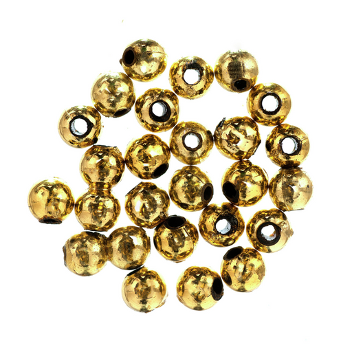 5mm Gold Plated Beads Pack of 25