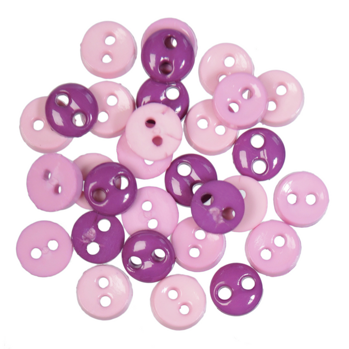 Mini Craft Tiny Buttons - Lilac