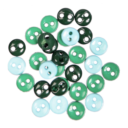 Mini Craft Tiny Buttons - Green