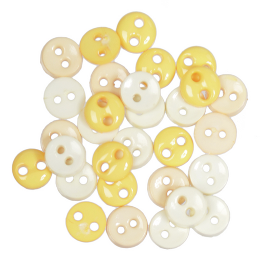 Mini Craft Tiny Buttons - Yellow