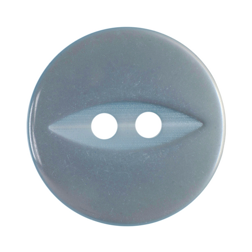 11mm-Pack of 13, Baby Blue Fisheye Buttons