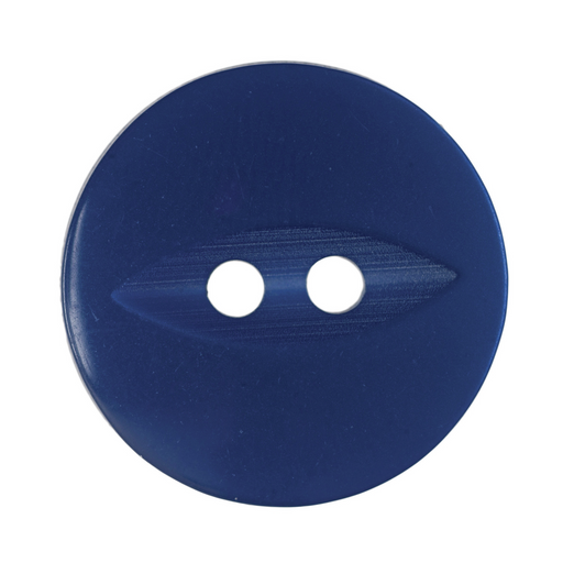 11mm-Pack of 13, Mid Blue Fisheye Buttons