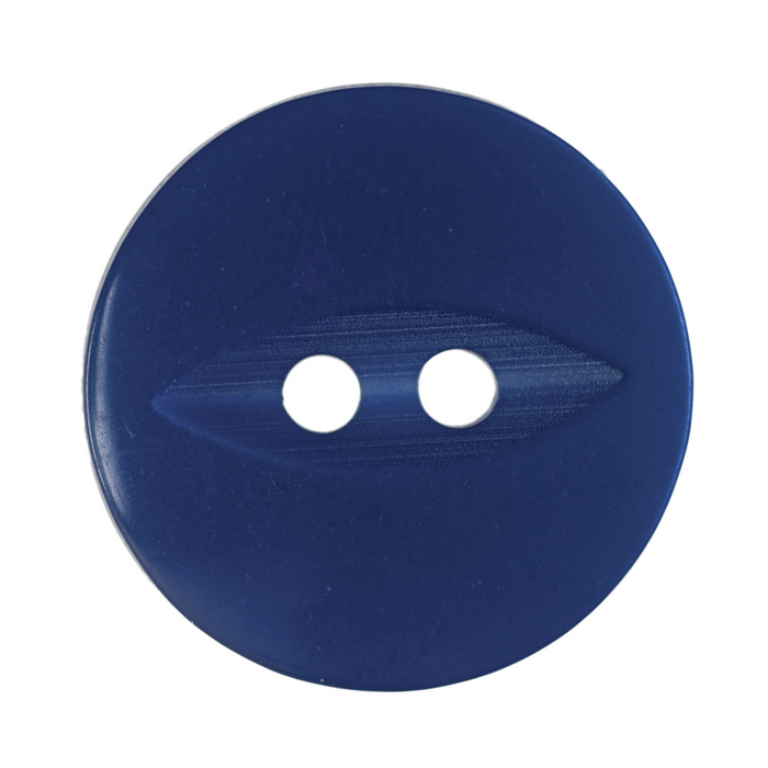 11mm-Pack of 13, Mid Blue Fisheye Buttons