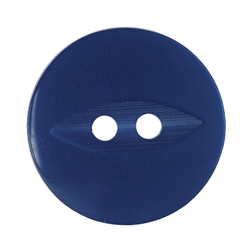 14mm-Pack of 8, Mid Blue Fisheye Buttons