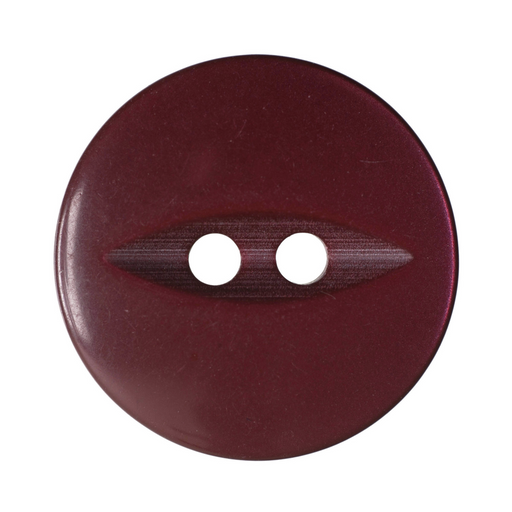 16mm-Pack of 5, Burgundy Wine Fisheye Buttons