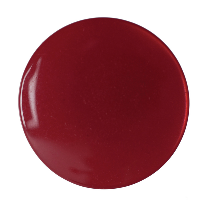14mm-Pack of 6, Flat Shiny Raspberry Buttons