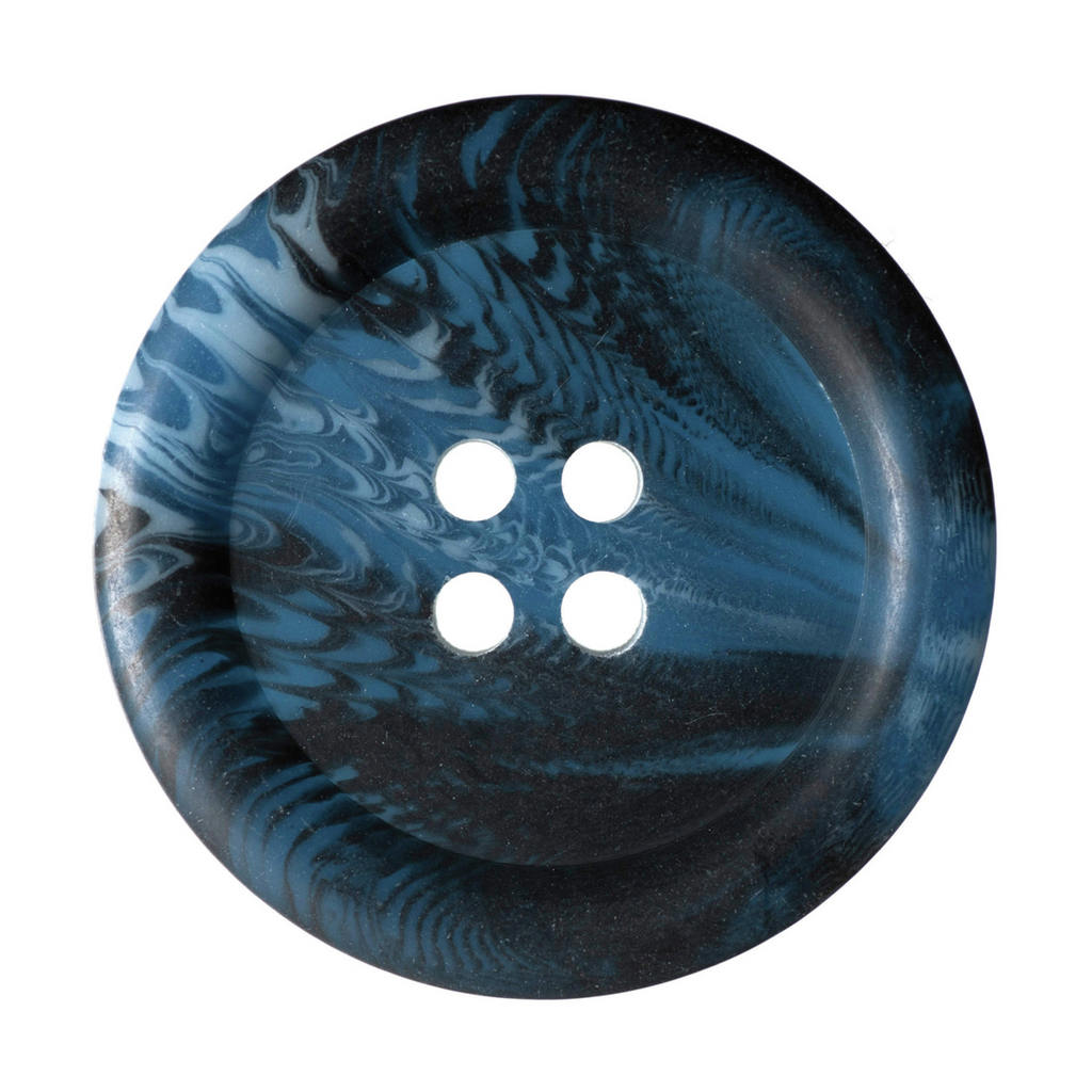 22mm-Pack of 4, Navy Marble Effect 4 Hole Buttons — Artificial Floral ...