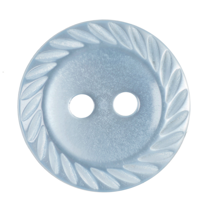 11mm-Pack of 17, Blue Rope Twist Buttons