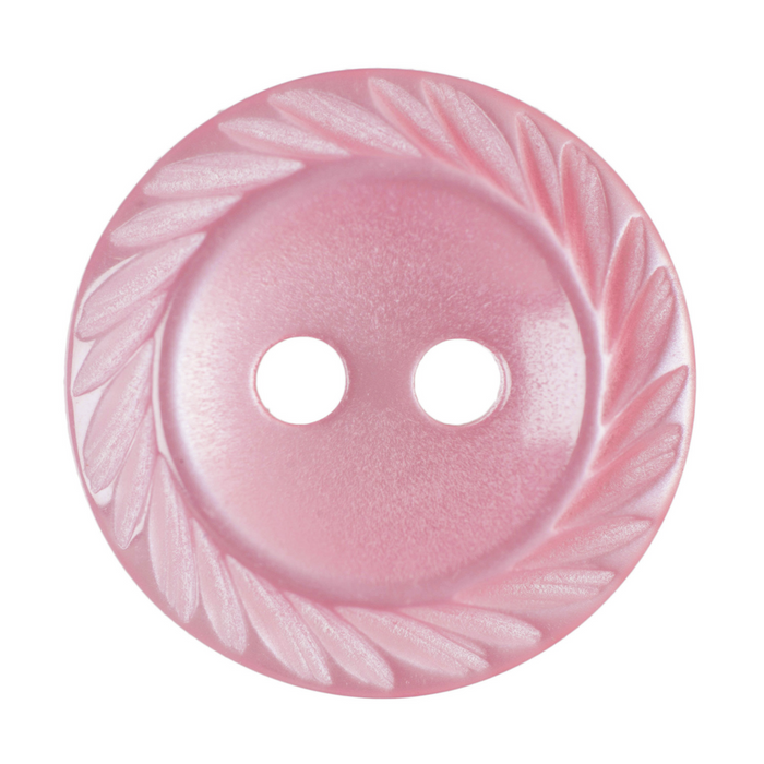 14mm-Pack of 11, Pink Rope Twist Buttons