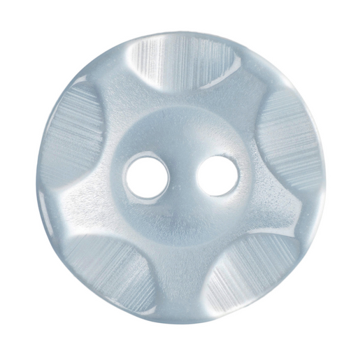 11mm-Pack of 9, Blue Wave Edge Buttons