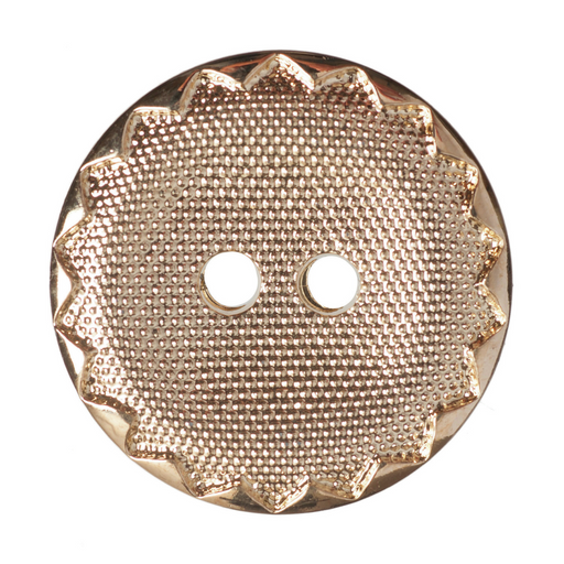 15mm-Pack of 7, Decorative Gold Buttons