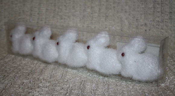 5 fluffy white bunnies (994)