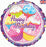 18" Foil Balloon - Happy Birthday Cupcakes